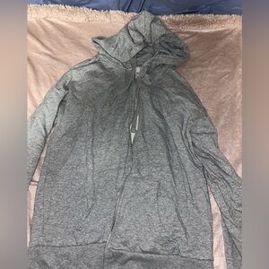 Gray Zip-Up Hoodie